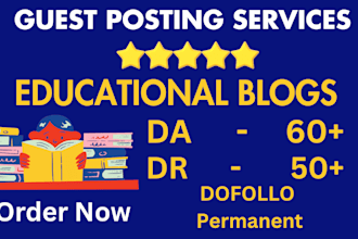 do SEO authority backlinks on da50 education blogs