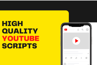 write a captivating script for your youtube video