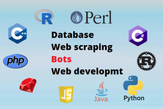 sql python java cpp web database bot programming script project developer, tutor