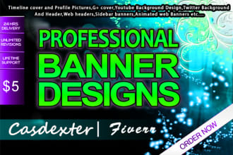create banners,headers,facebook cover photos