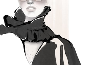 create a digital fashion illustration for your brand