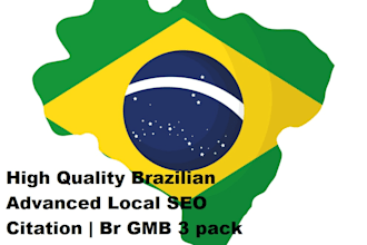 high quality brazilian advanced local SEO citation and br gmb 3 pack rank boost