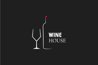 create juice bar, wine bar, drink, restaurant, logo