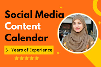 create customized social media content calendars