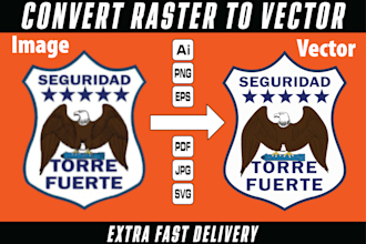 do vector tracing, fast logo redraw in an hour