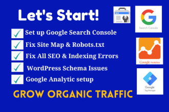 fix google search console, analytics, index coverage errors