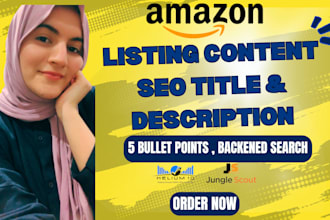 write amazon listing content and SEO description