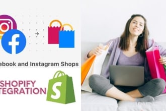 create facebook shop, instagram shop and integrate with shopify