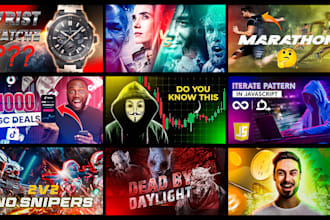 design high converting youtube and gaming thumbnails