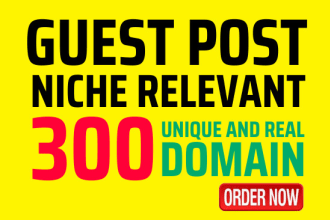 guest post with niche relevant dofollow backlinks