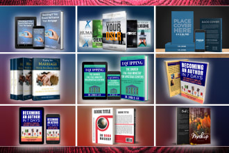 create 3d book cover mockup, childrens 3d book mockup in 2 hrs