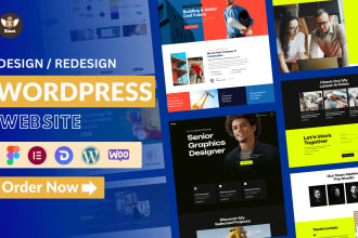 create wordpress website or convert PSD, figma, xd with elementor