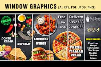 design custom window graphics , shopfront , signage design