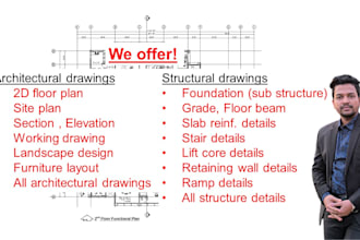 create architectural and structural drawings in autocad