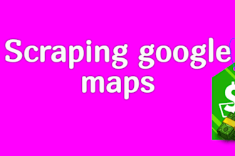 scrape google maps for local business data