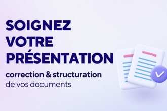 corriger et structurer vos documents