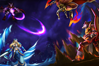 draw 2d concept art and 3d models and animation for you