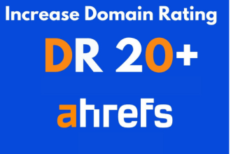 increase domain rating ahref dr 60 plus using with high dofollow backlink