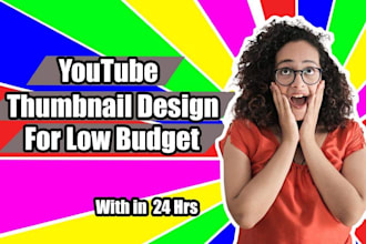 do design amazing 5 thumbnails for 5 dollars within 2 hours