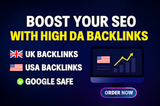 boost SEO ranking with premium UK and USA backlinks