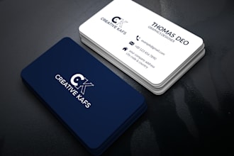 provided professional creative  luxury business card design