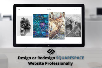 design or redesign squarespace website professionally