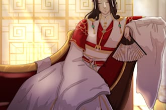draw your oc, fanart, illustration, nsfw in anime style