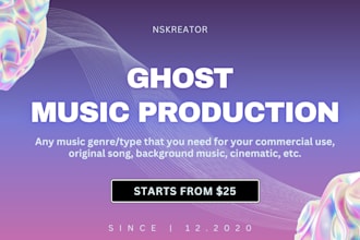 ghost produce and mix your song professionally