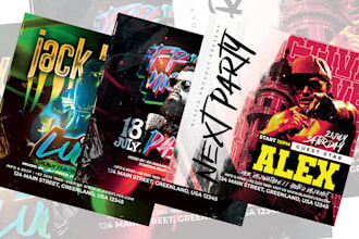 design night club party flyer