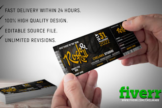 design a creative ticket
