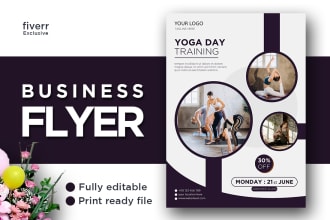 design modern and clean business flyer  and pamphlet design