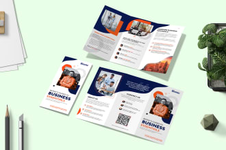 design professional trifold brochure or company profile