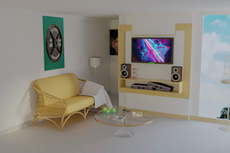 rig, animate, model, render 3d environments, rooms and architectures in blender