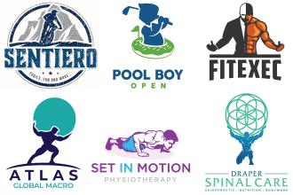 design modern gym, sports and fitness logo