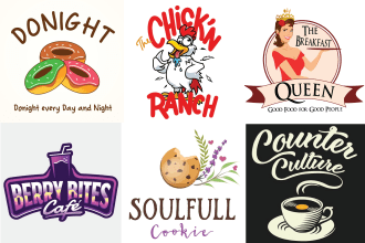 design cooking food bakery cafee and restaurant logo