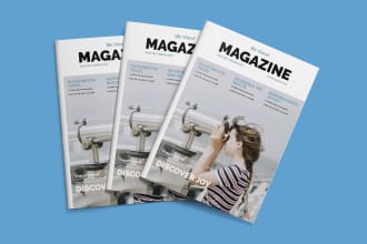 professional layout magazine design