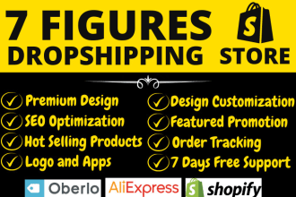 build shopify dropshipping store or shopify website