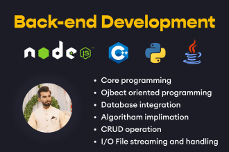 complete c, cpp,  java, and python programming projects
