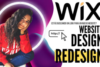 redesign, design, or develop your wix website