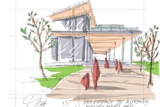 sketch for architects, for your architectural design