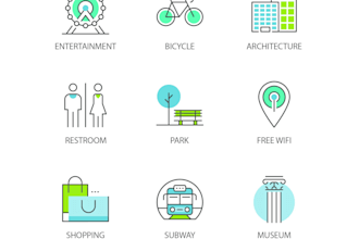 design a unique icon set colors for your website, mobile app