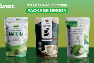 do coffee bag packaging, label and stickers