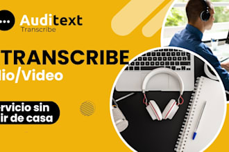 transcribe audios and videos to text