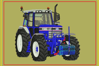 do embroidery digitizing logo into dst, emb, pes in one day