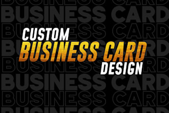 design business card for your company