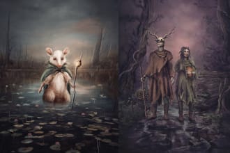 design your book cover art or illustrations
