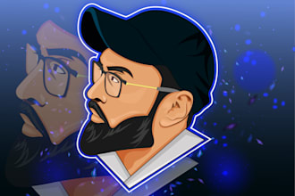 design podcast cartoon avatar logo