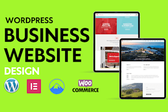 design wordpress website with elementor pro expert