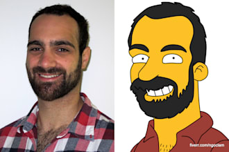 draw you as a SIMPSON character style