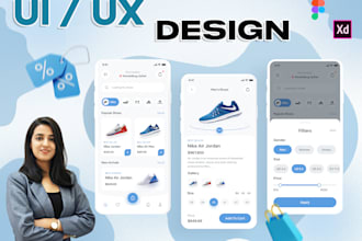 design mobile app and website UI, wireframe mockup prototype
